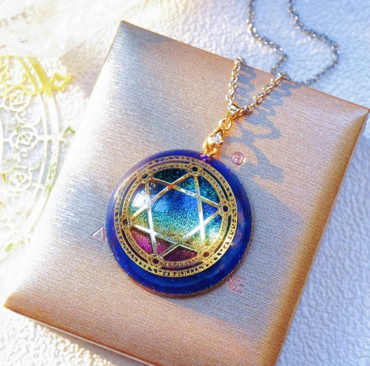 Guardian Stone Lucky Jupiter Character Crystal Necklace