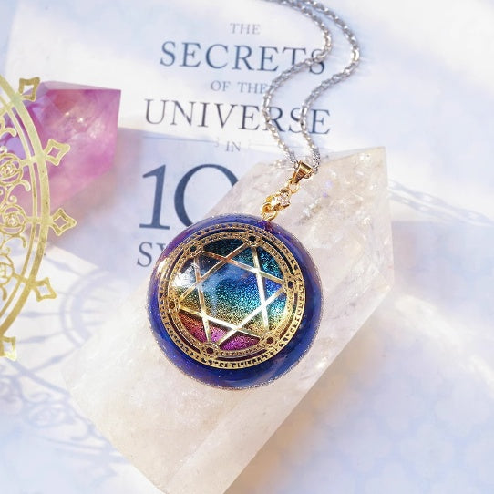Guardian Stone Lucky Jupiter Character Crystal Necklace